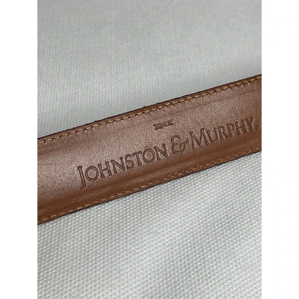Johnston & Murphy Aniline Kipskin Shoulders Belt Handcrafted Size 32 (30